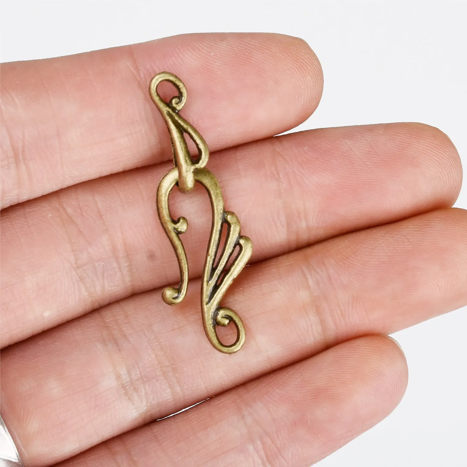 10pcs Treble Clef Charms Musical Note Earring Earring Hook Earring Charm DIY Jewelry Making 103292