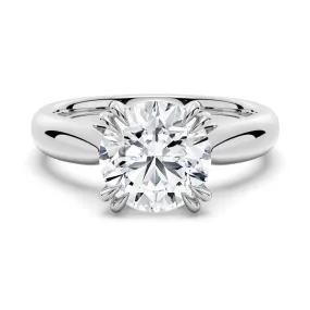 3 CT. Round-Cut Solitaire Moissanite Engagement Ring