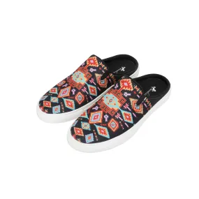 800-S013  Montana West Western Aztec Print Collection Sneaker Slides - By Pair