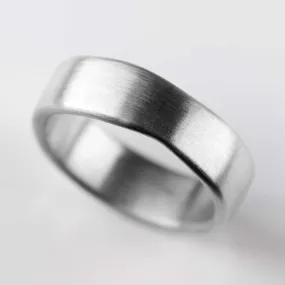 8mm Flat Sculpted Band