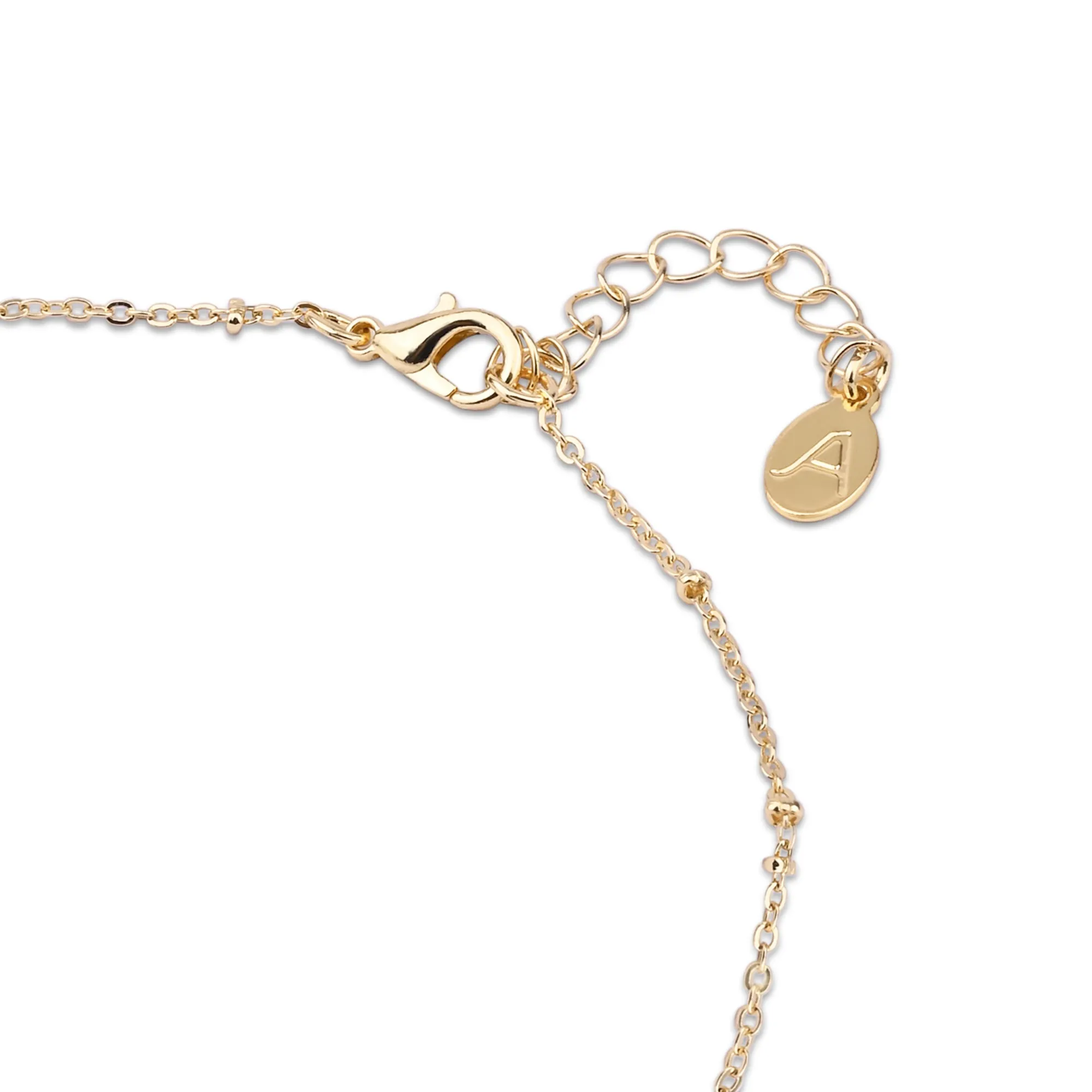 Accessorize London Women's Gold (M) Initial Sparkle Pendant Necklace