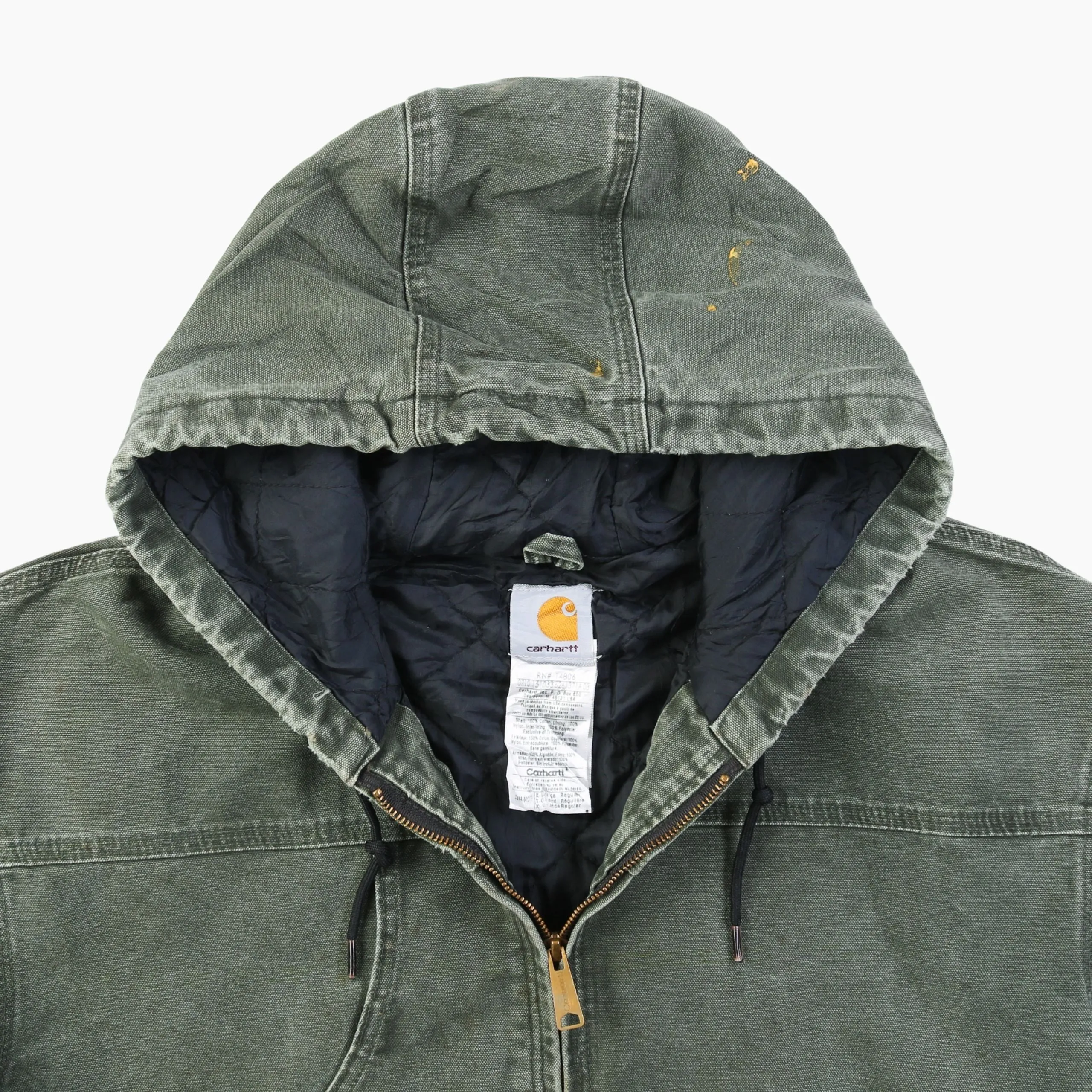 Active Hooded Jacket - Washed Green