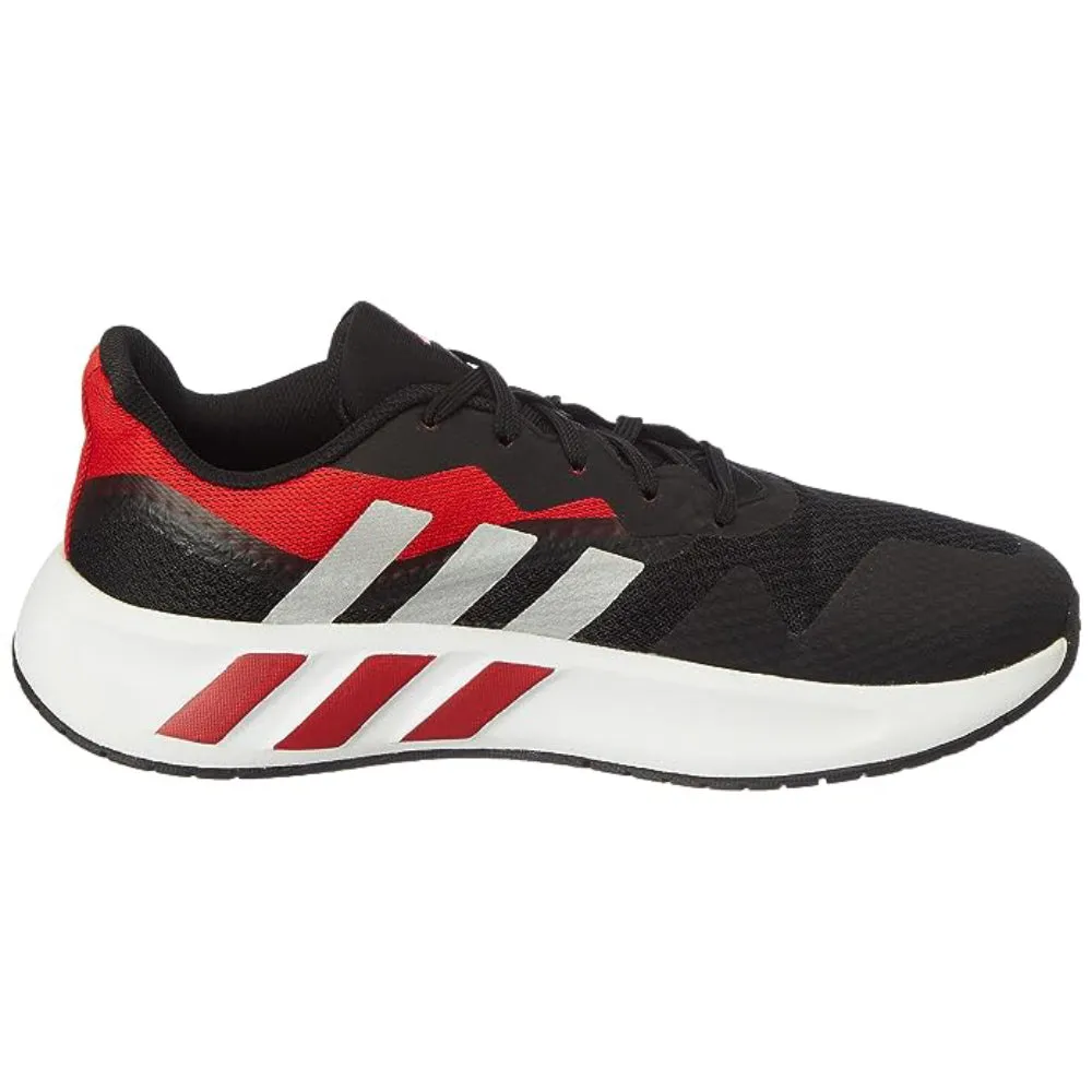 Adidas Men's Adilaska Running Shoe (Core Black/Silver/Scarlet)