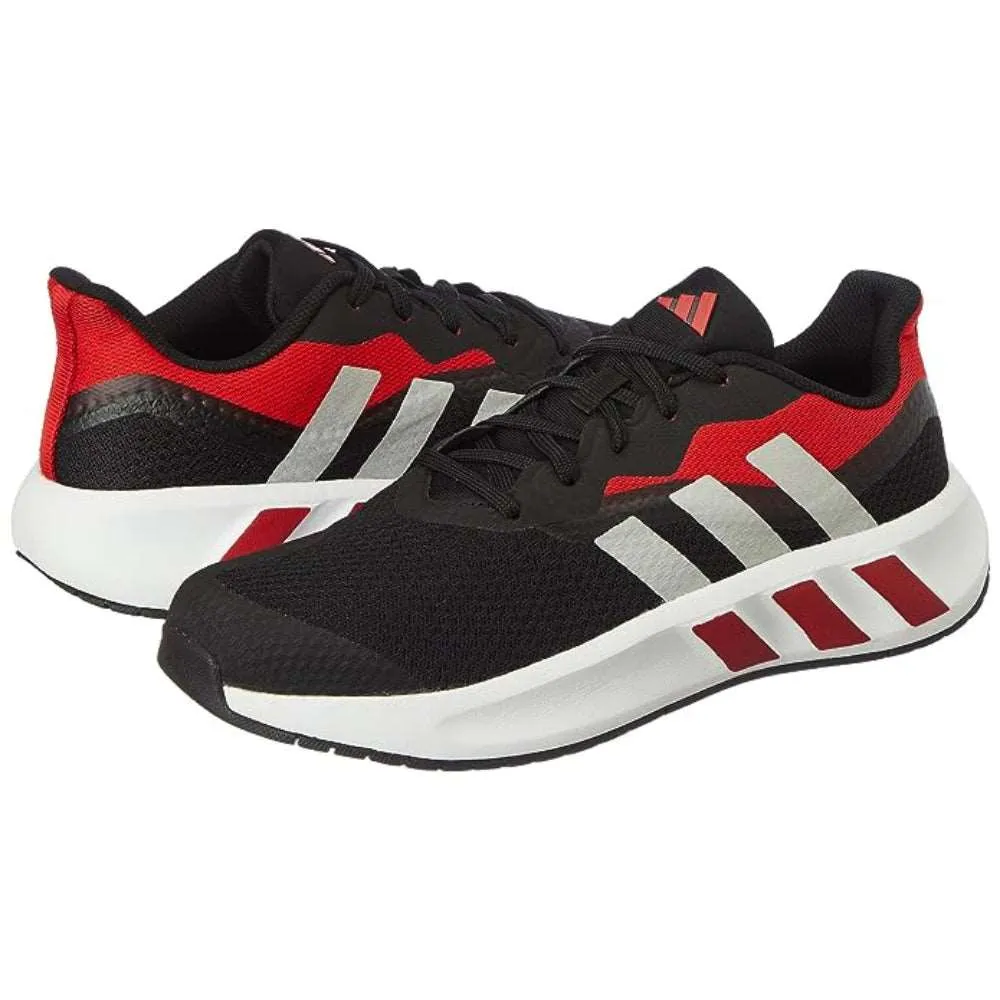 Adidas Men's Adilaska Running Shoe (Core Black/Silver/Scarlet)