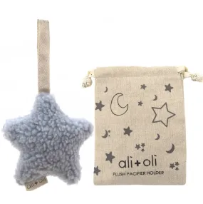 Ali Oli Star Plush Pacifier Holder Sky