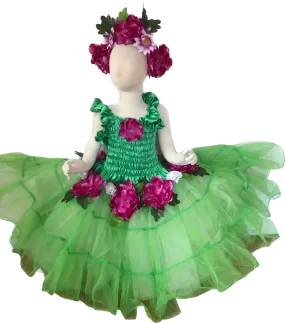 Aloha  Green Princess Fairy Dress