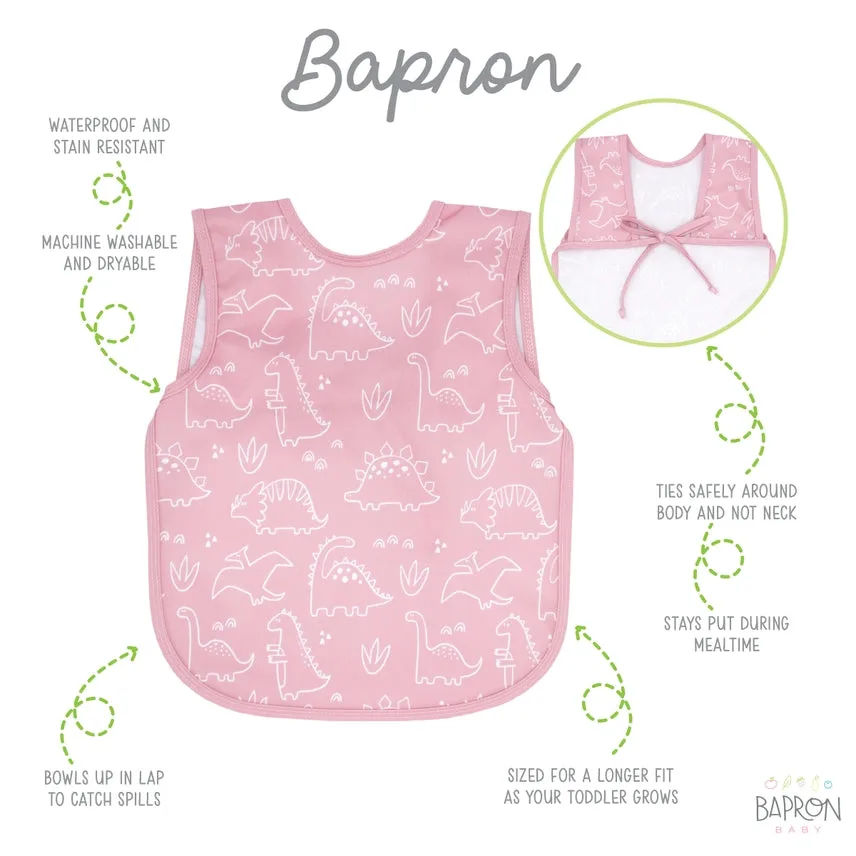 BapronBaby - Dino Friends Blush Toddler Bapron