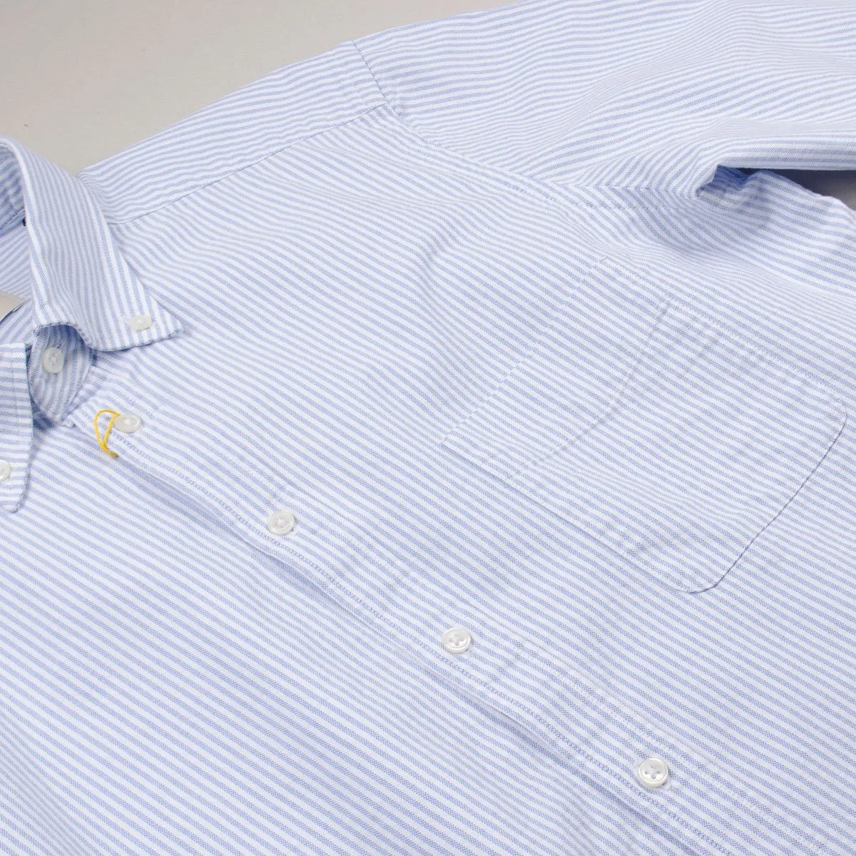 BD Baggies - Bradfort BD Shirt With Pocket - Oxford Striped Light Blue