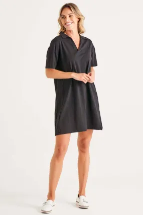 Betty Basics Deana Polo Dress in Black