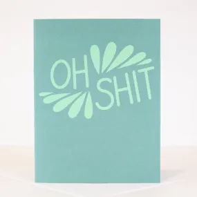 bold congratulations card, congratulations card with curse word, cheeky sympathy card, oh shit greeting card