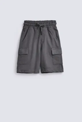 BOYS SPECIAL KNIT CARGO SHORTS