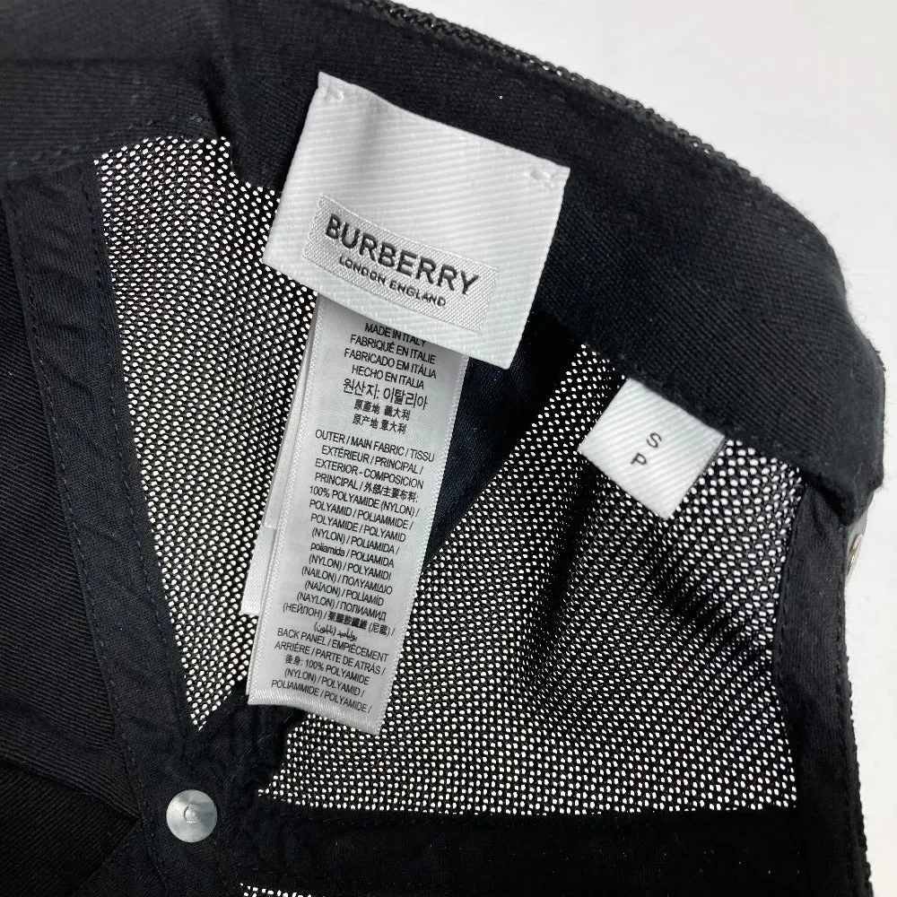 BURBERRY cap 8019211 Nylon black TB mens S Used Authentic