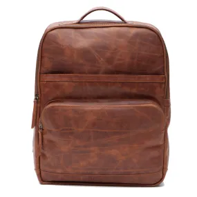 Burch's Vintage Brown Laptop Backpack