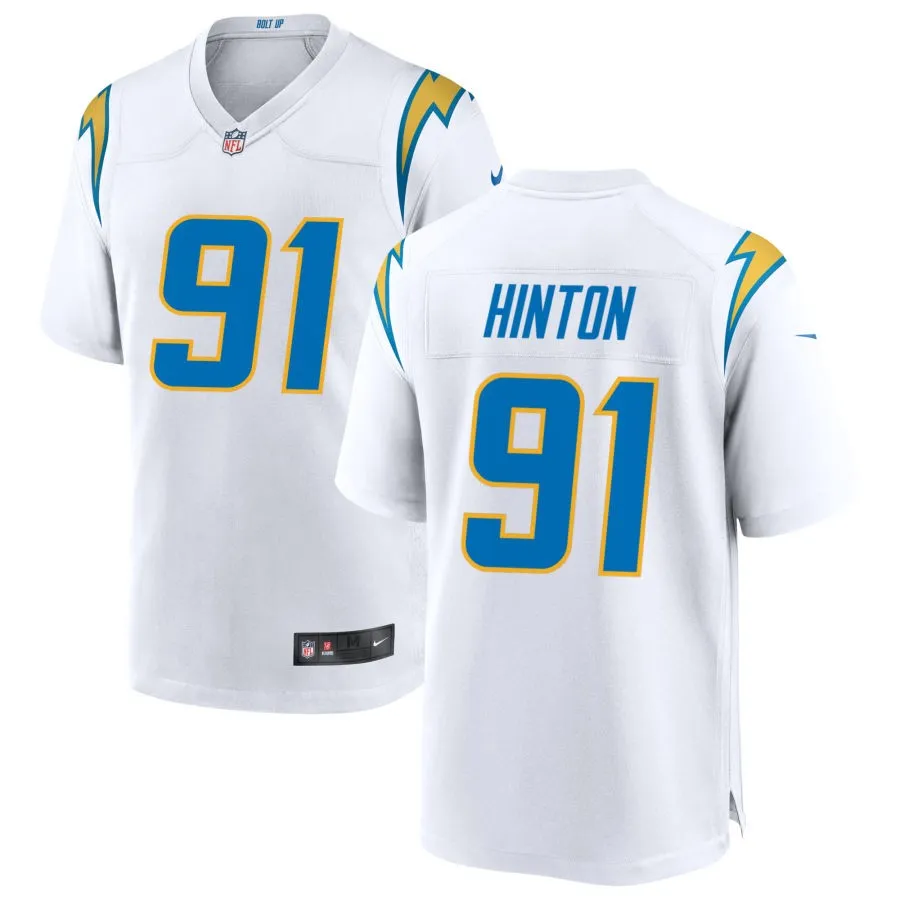 Christopher Hinton Los Angeles Chargers Nike Game Jersey - White