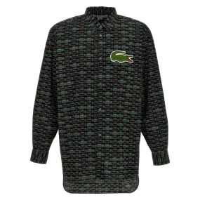 COMME des GARÇONS Shirt x Lacoste All Over Print Button Up Shirt - Black