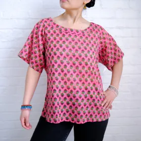 Cotton Block Print Summer Tops