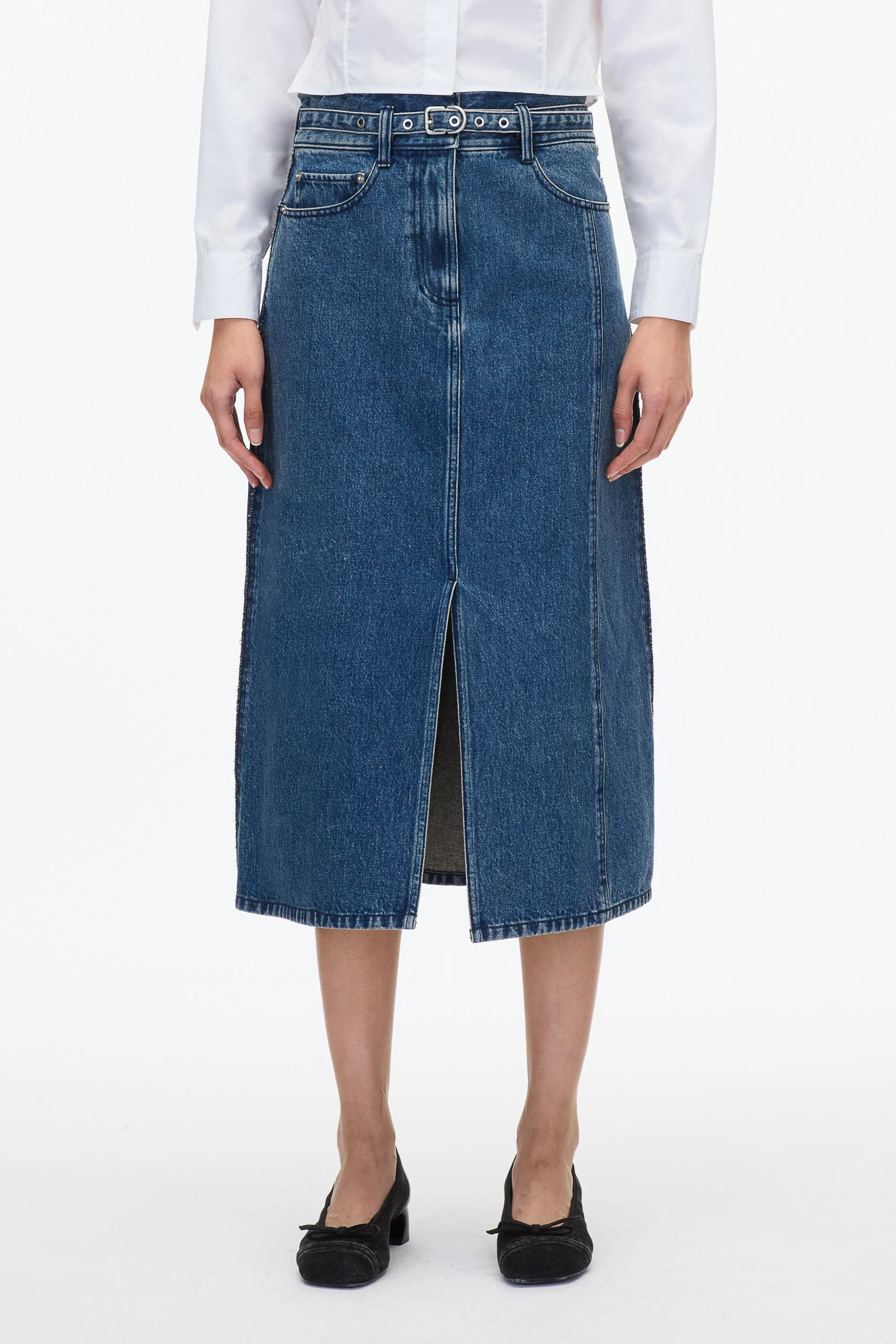 Denim A-Line Skirt