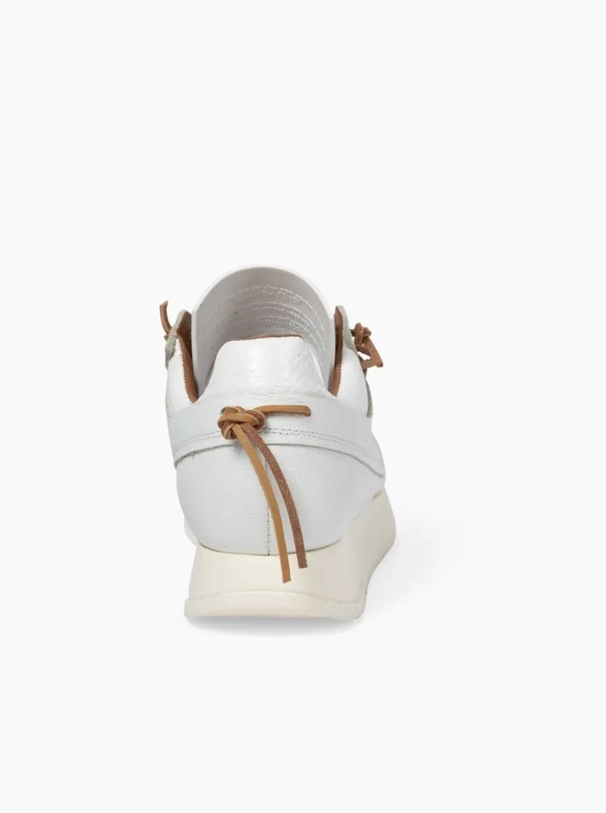 Esseutesse Leather Non Fringe Sneaker - White