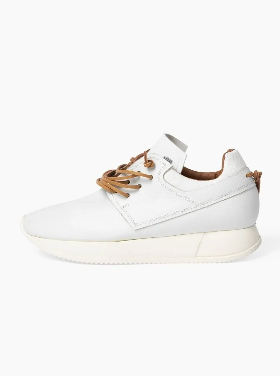 Esseutesse Leather Non Fringe Sneaker - White