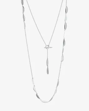 Evening necklace silver