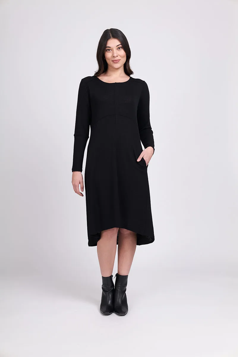 Foil - Swipe Right Merino Dress - True Navy