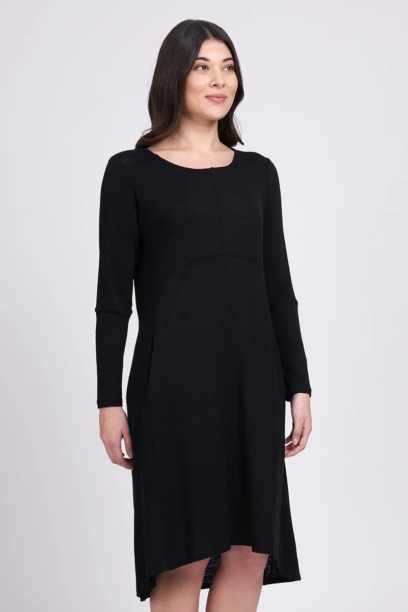 Foil - Swipe Right Merino Dress - True Navy