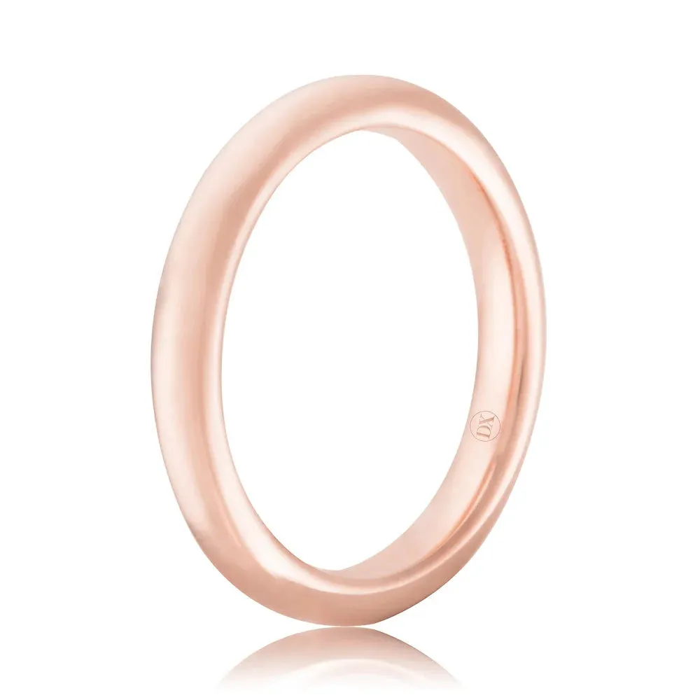 Full Dome 3mm - 9ct Rose Gold