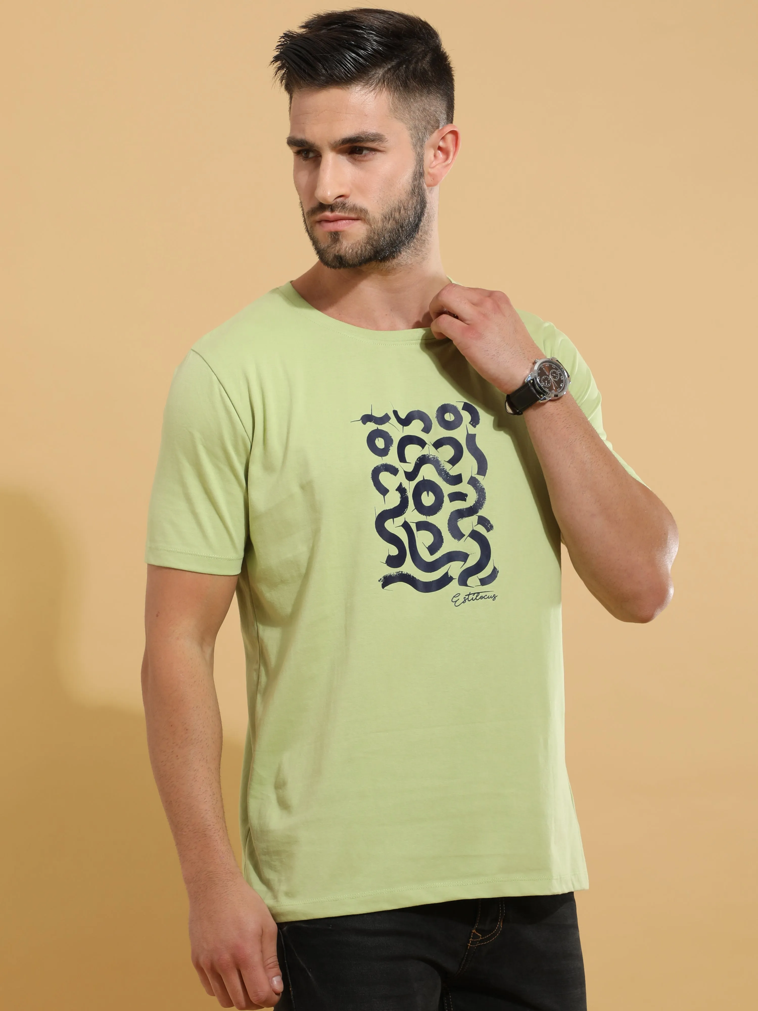 Green Snake Crewneck T-Shirt