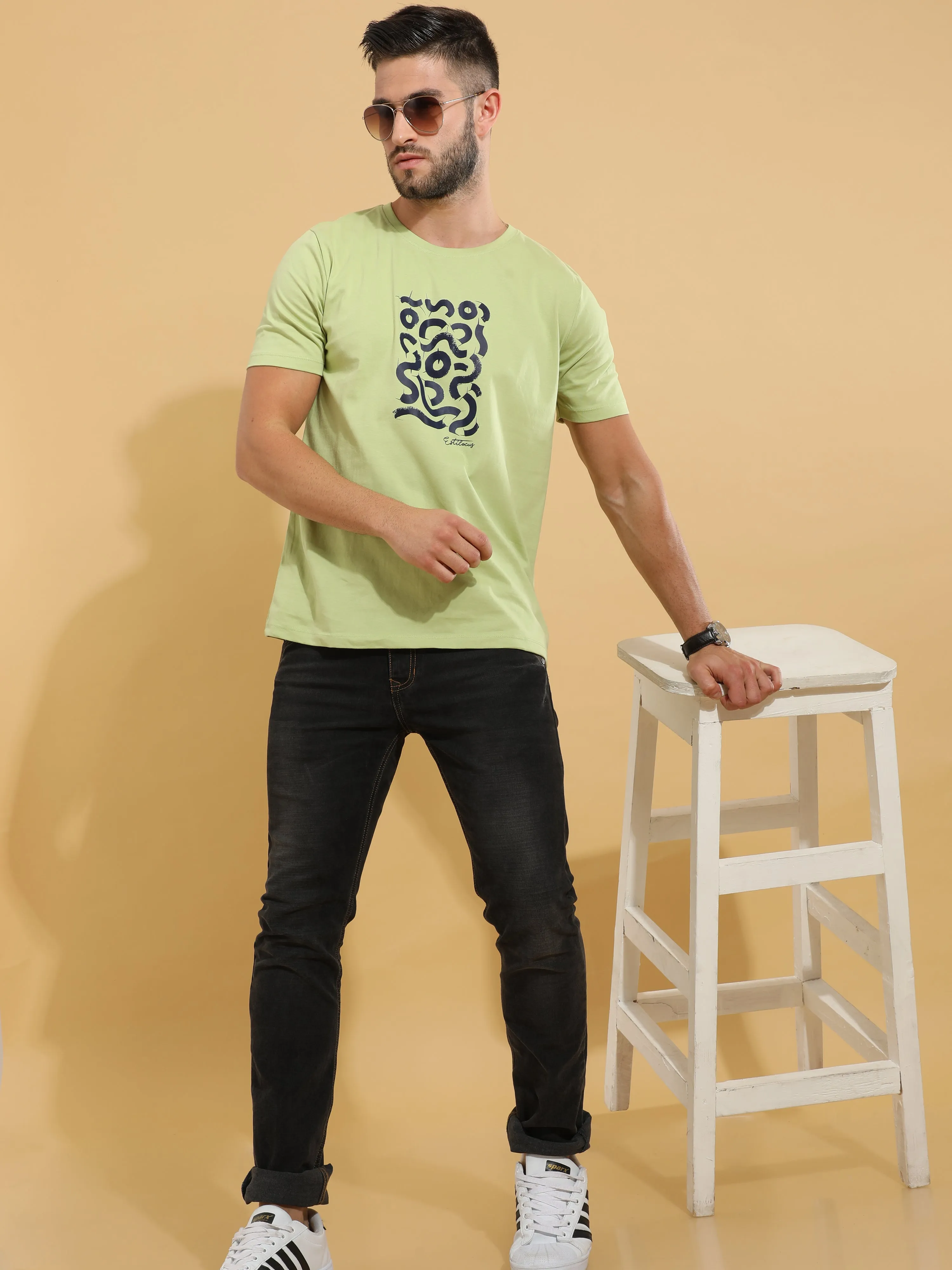 Green Snake Crewneck T-Shirt