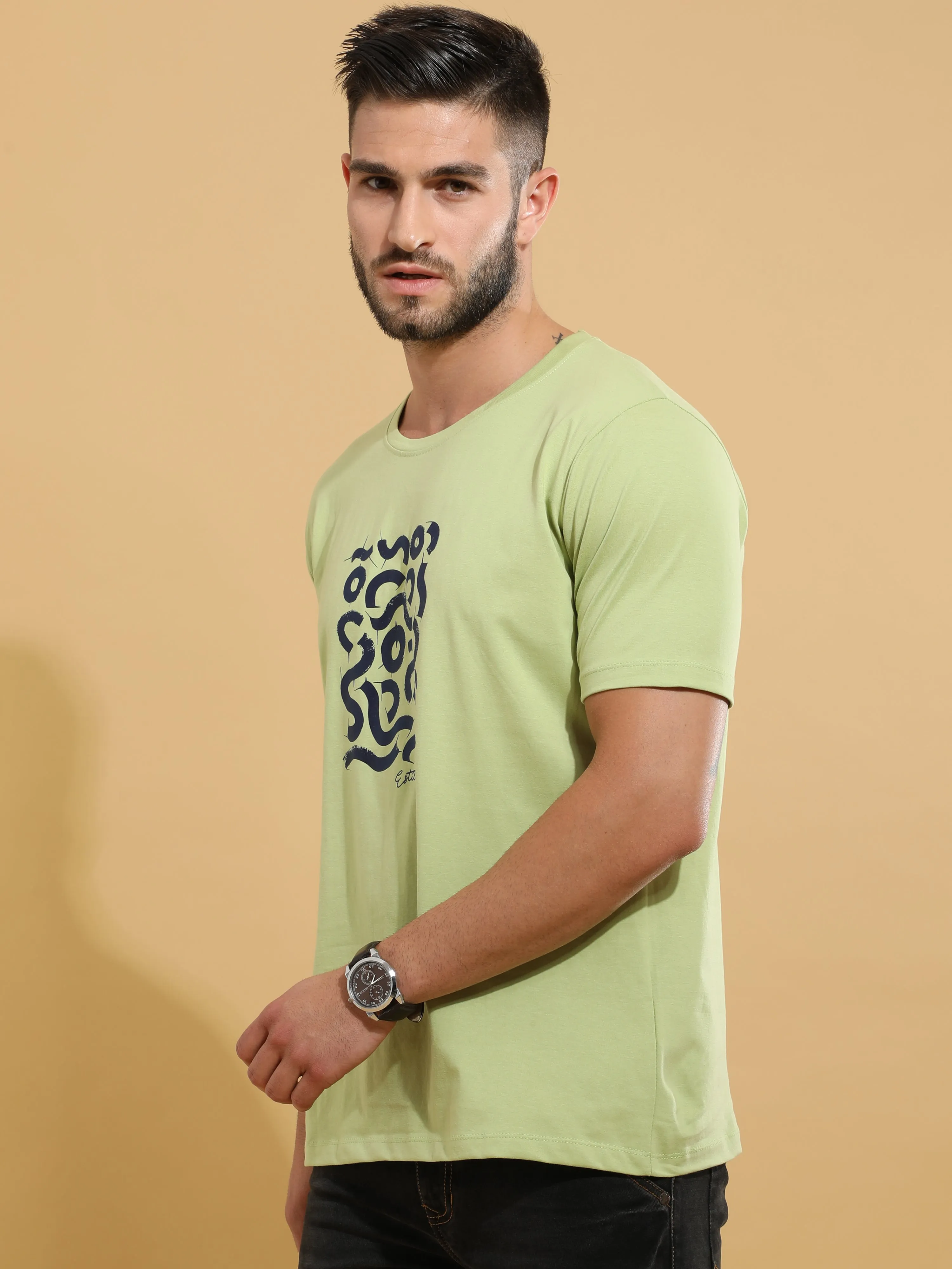 Green Snake Crewneck T-Shirt