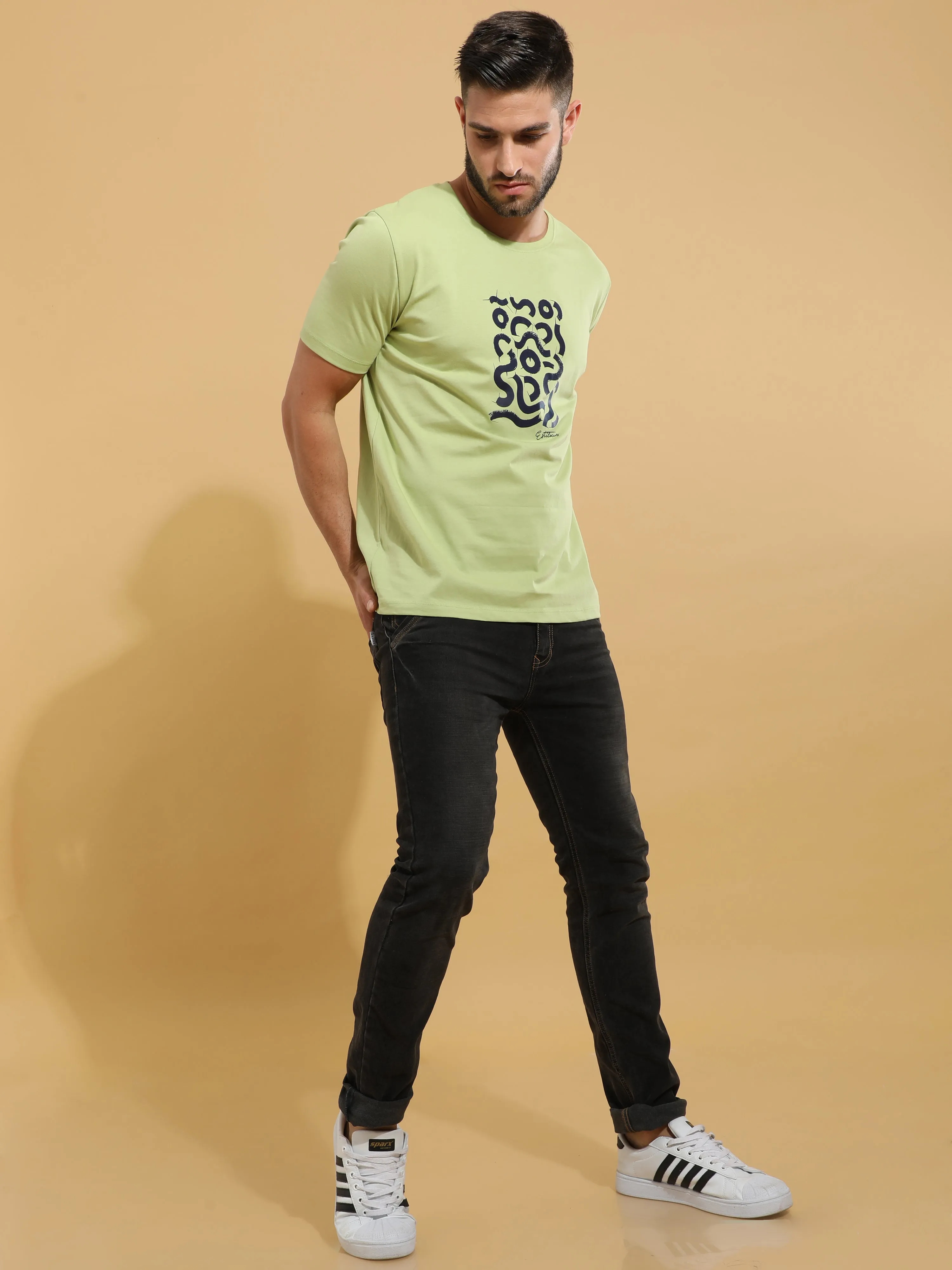 Green Snake Crewneck T-Shirt