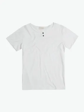 Henley Organic Cotton T-Shirt White