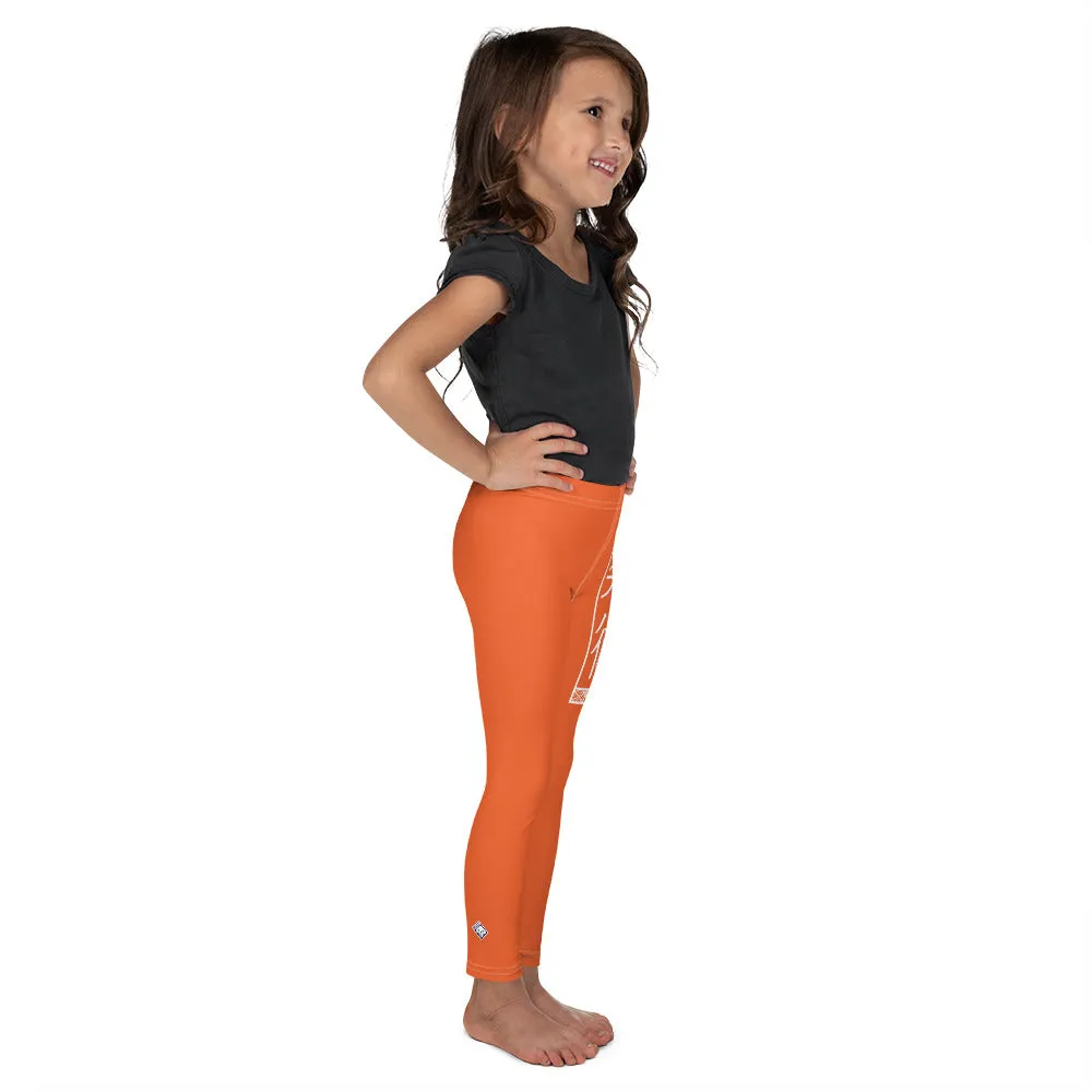 Kids' Girls Yoga Pants Workout Leggings Jiu-Jitsu 012 - Flamingo