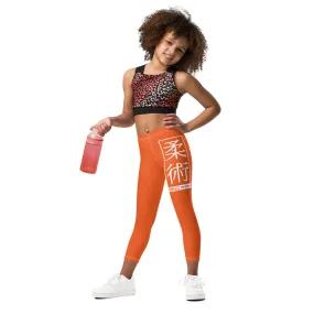 Kids' Girls Yoga Pants Workout Leggings Jiu-Jitsu 012 - Flamingo