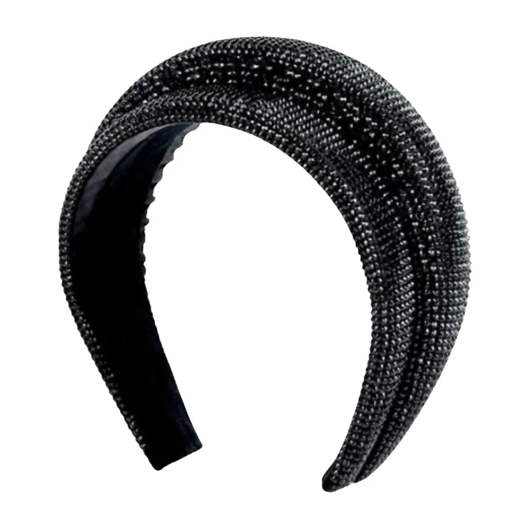 Lanvin Double All Over Rhinestones Headband