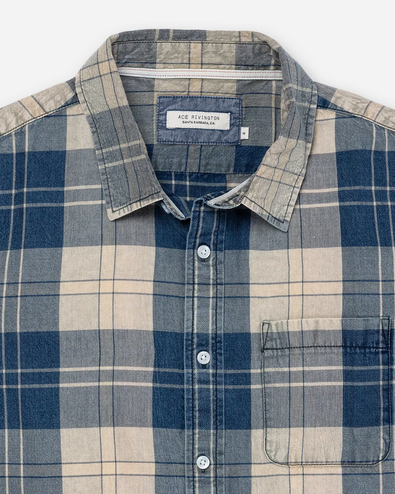 Light Weight Tailored Shirt | Dirty Indigo | Ace Rivington