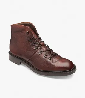 LOAKE - HIKER Premium Lace Up Boot - Oxblood Grain