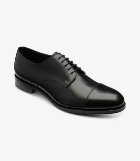 LOAKE - Petergate Premium Toe Cap Shoe - Carbon Black