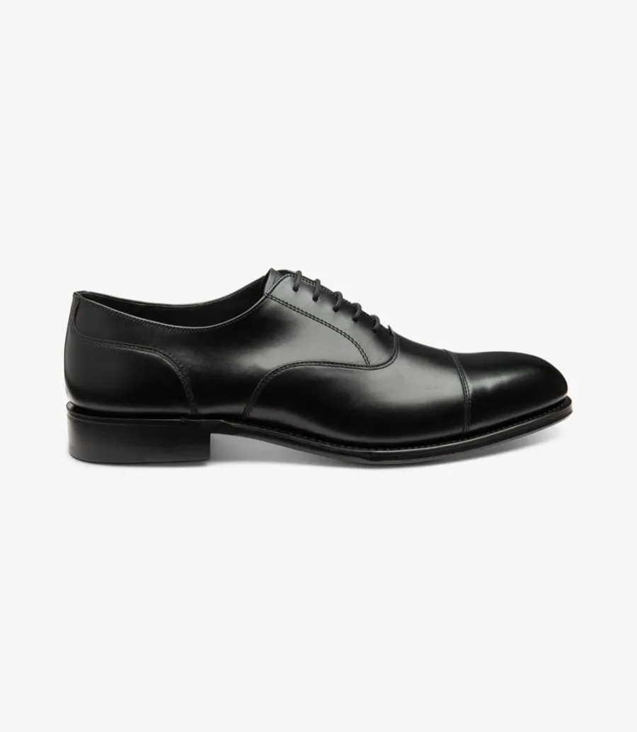 LOAKE - Stonegate Premium Toe Cap Shoe - Carbon Black