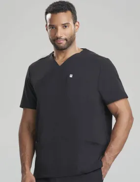 Mens 3-Pocket V-Neck Scrub Top