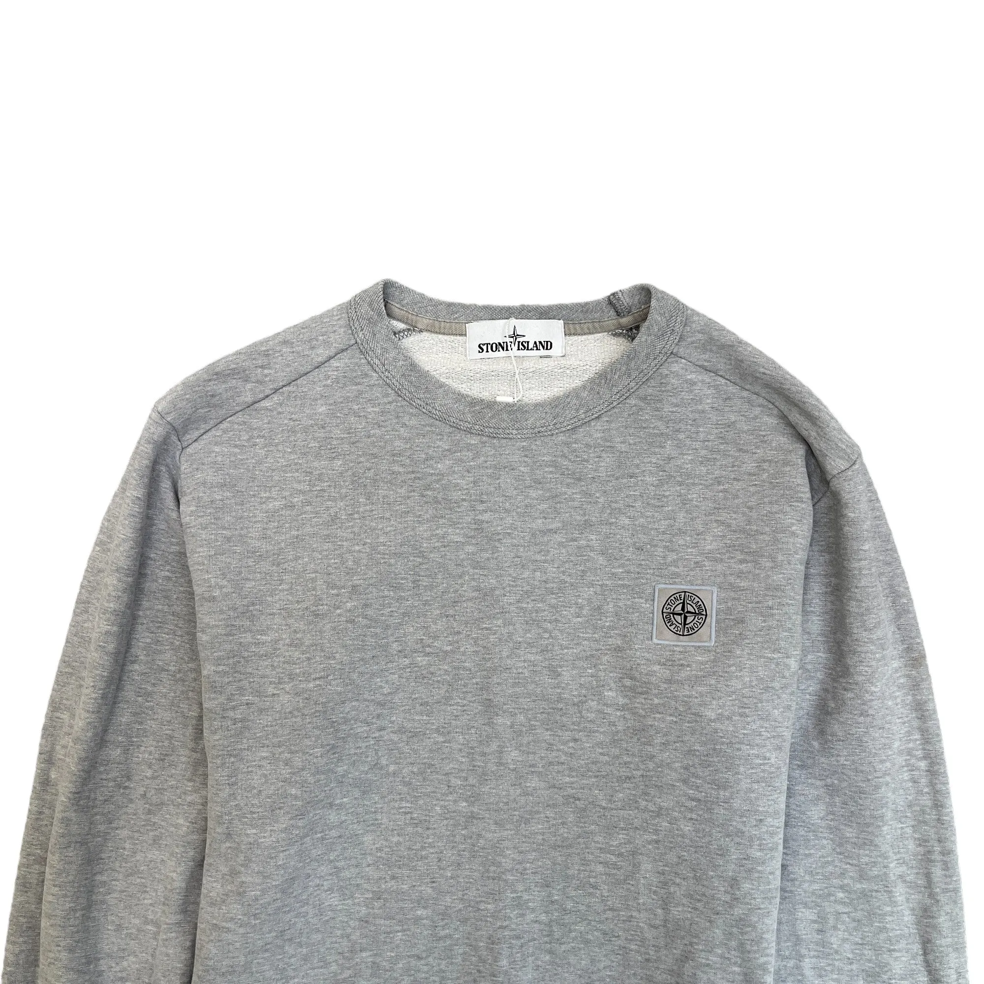 Men's Applique Logo Sweatshirt Grey Size L