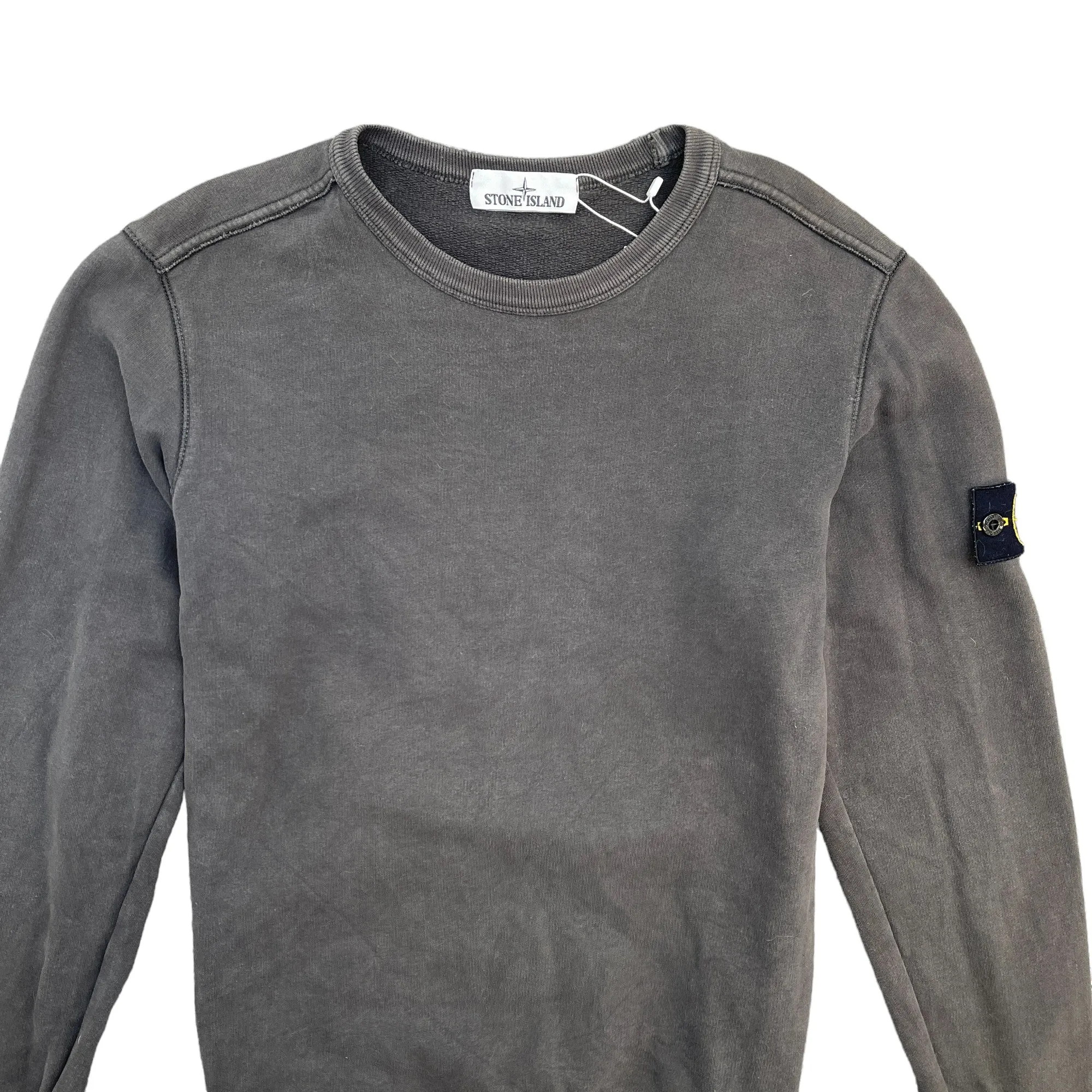 Men's Applique Logo Sweatshirt Grey Size S