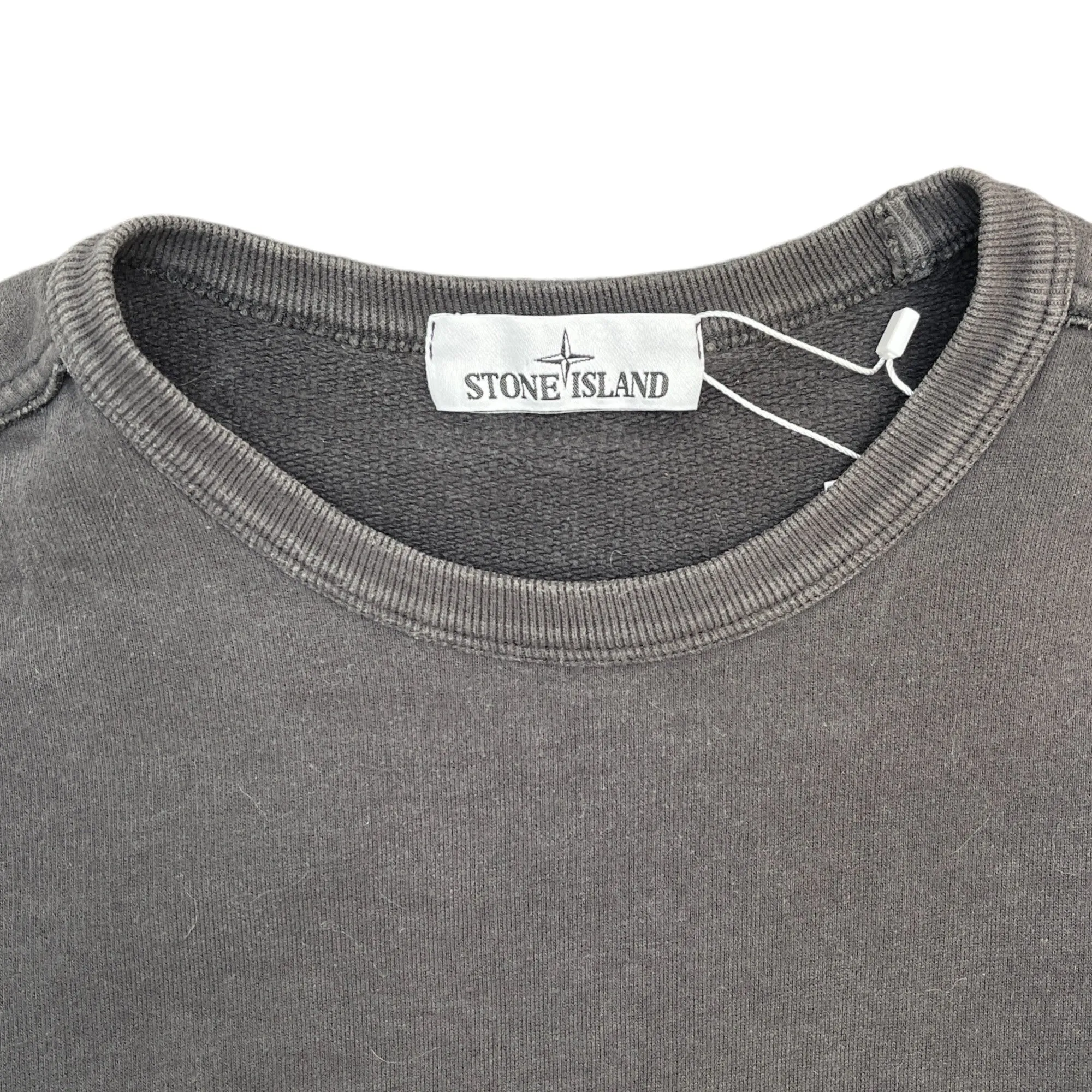 Men's Applique Logo Sweatshirt Grey Size S