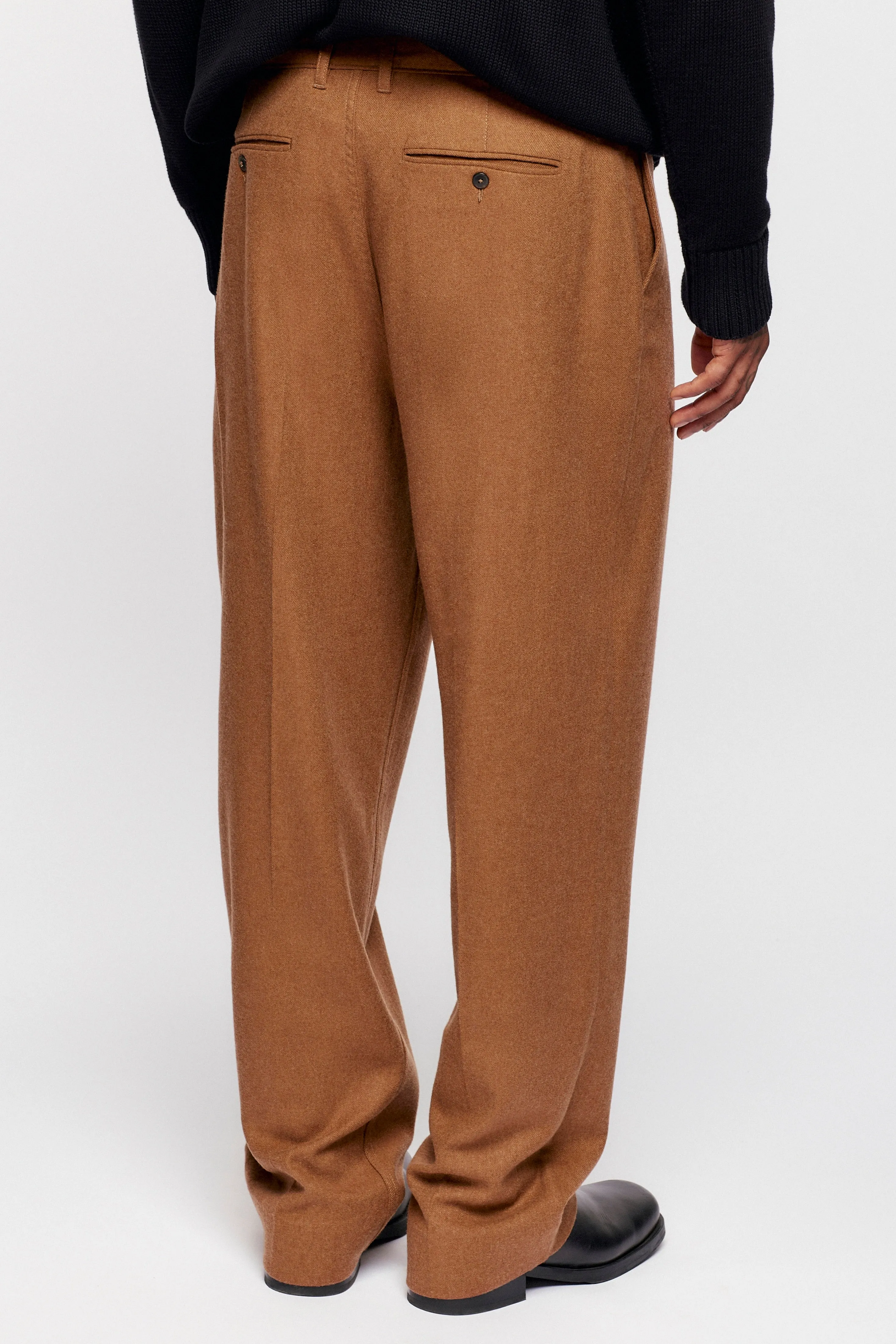 Men's Buma Wool Trouser in Tan