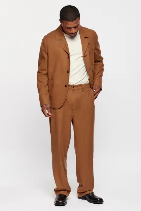 Men's Buma Wool Trouser in Tan