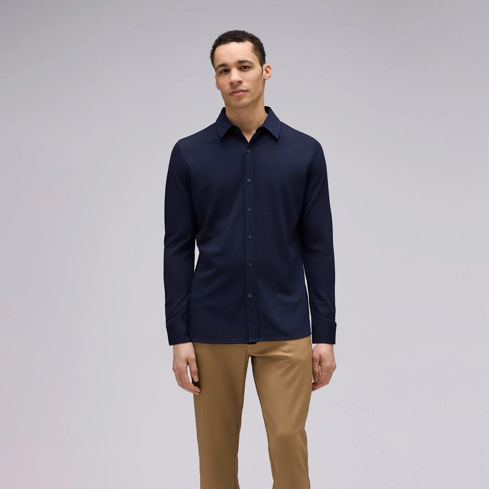 Men's Merino Button-Up