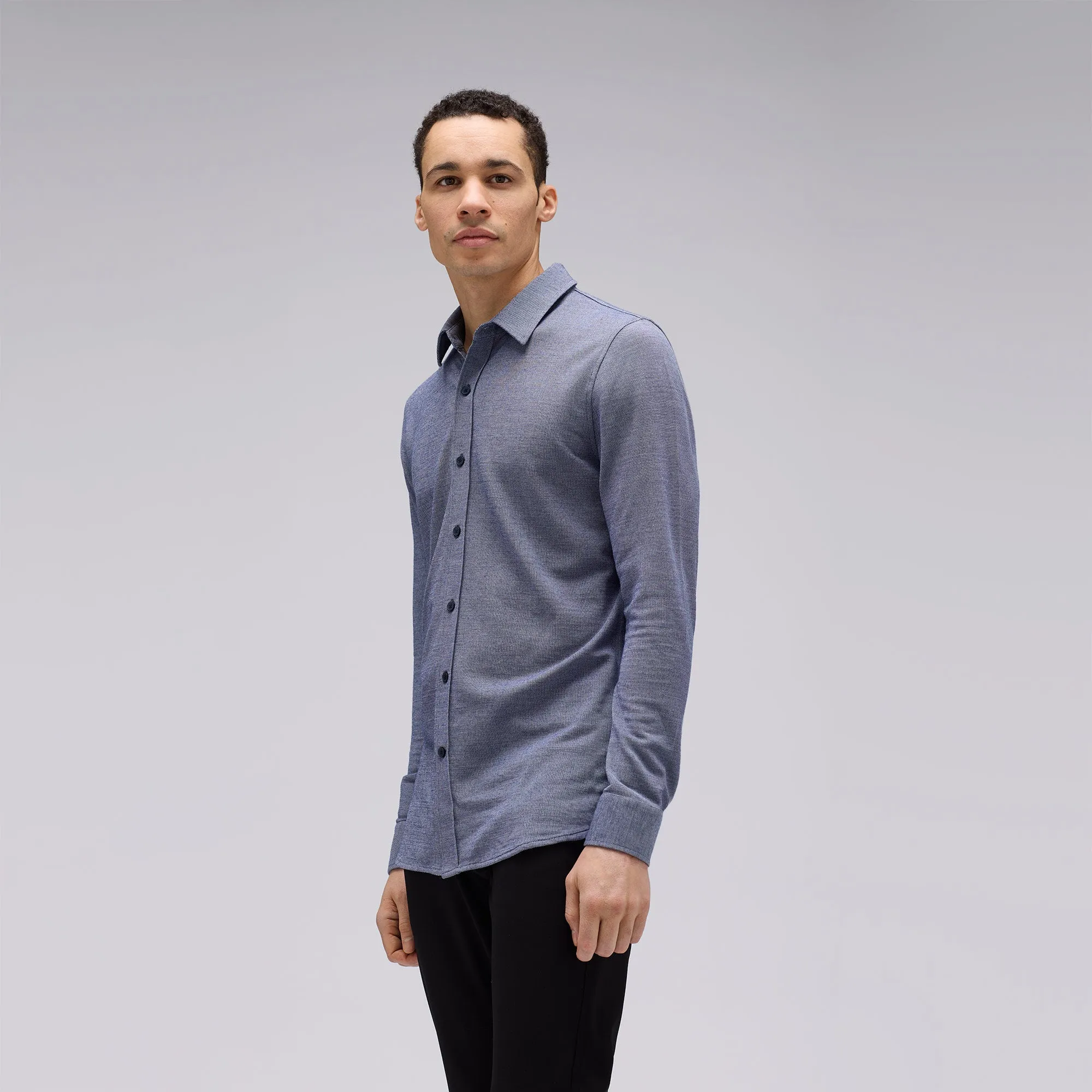 Men's Merino Button-Up