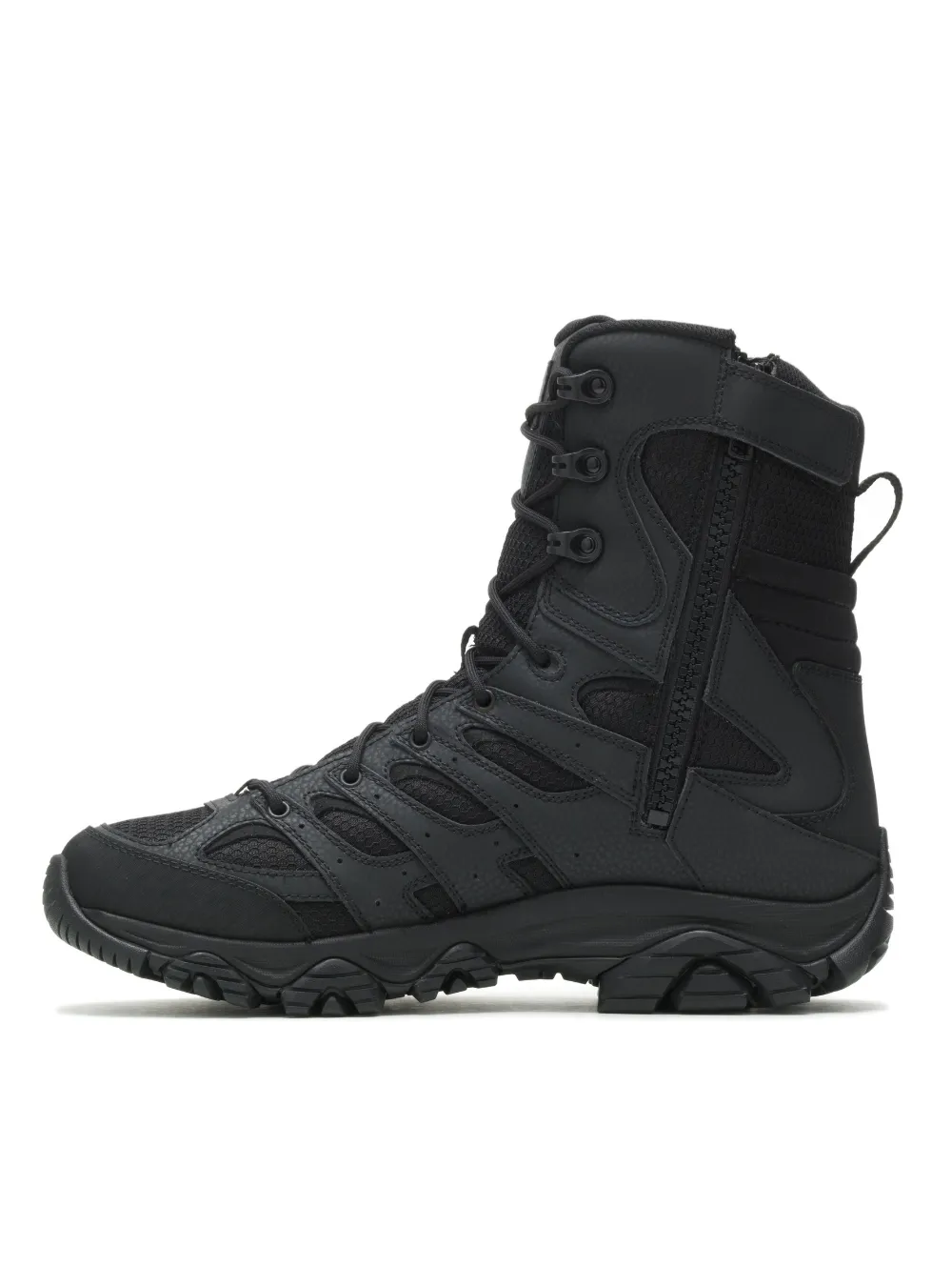 Merrell Men's Moab 3 8 Tactical Zip Waterproof Boot - Black