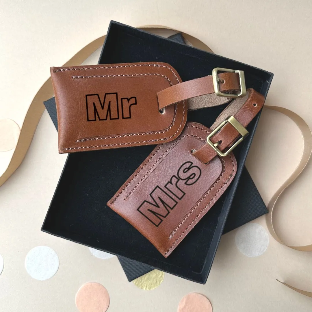 Mr & Mrs Luggage Tags