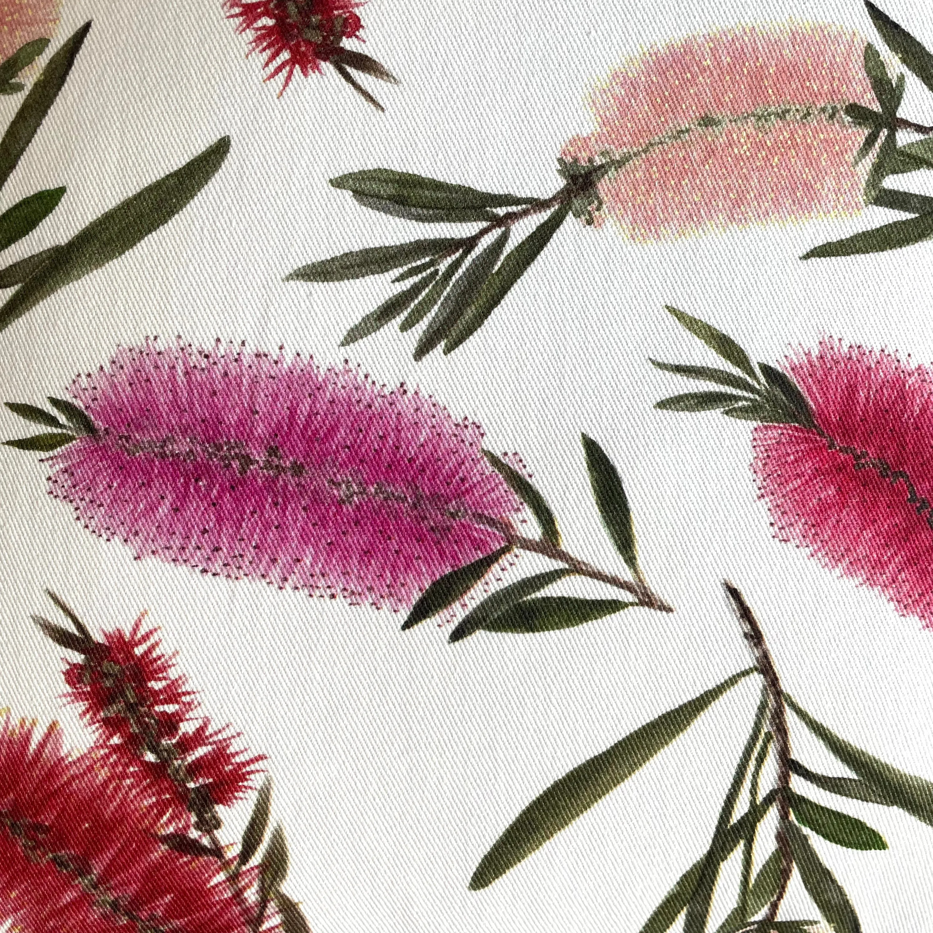 Multi Bottlebrush Cushion Cover Cotton Drill